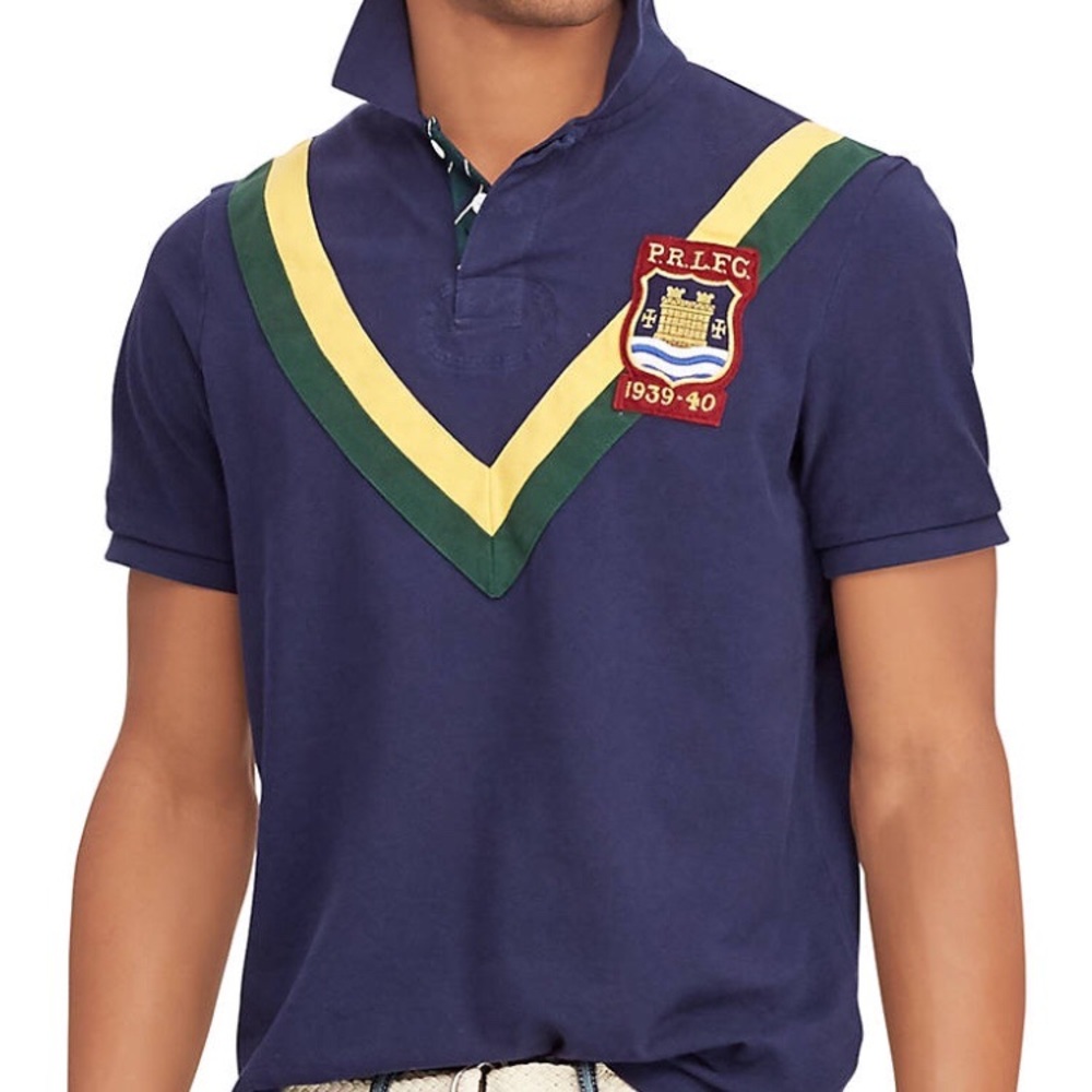 Ralph Lauren Polo Rugby Shirt XXL Navy Logo